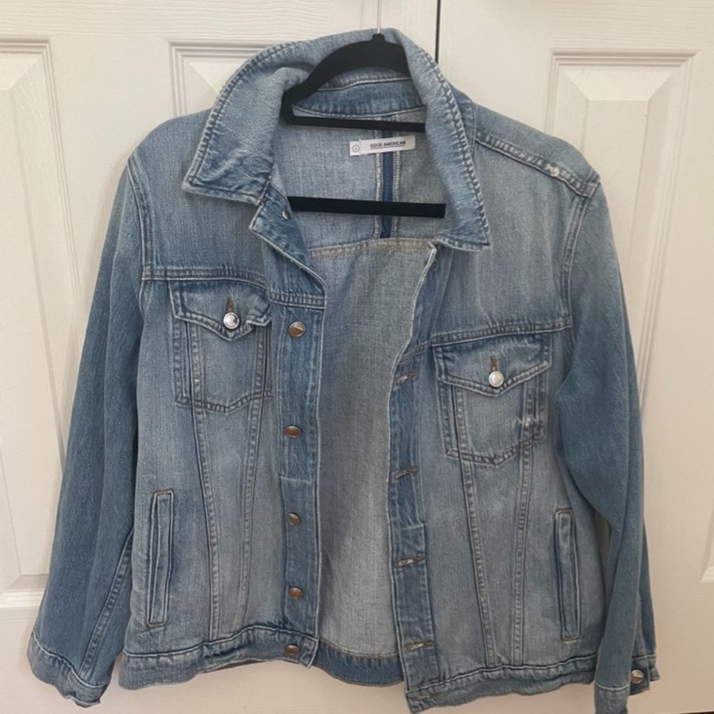 Good American Oversized Denim Jacket - Never Worn - M/L